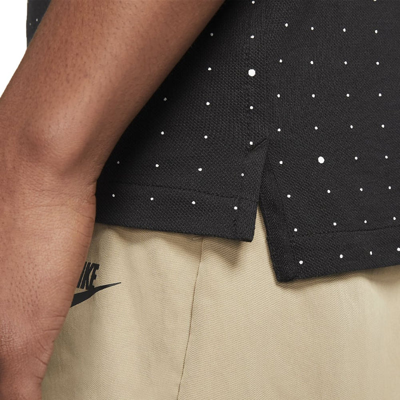 Nike Space Dot Slim Polo Shirt - Black