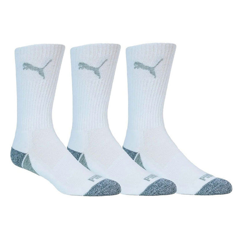 Puma Pounce 2.0 Crew Socks (3 Pack) - White