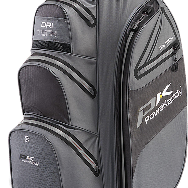 PowaKaddy Dri-Tech Cart Bag - Gun Metal/Black