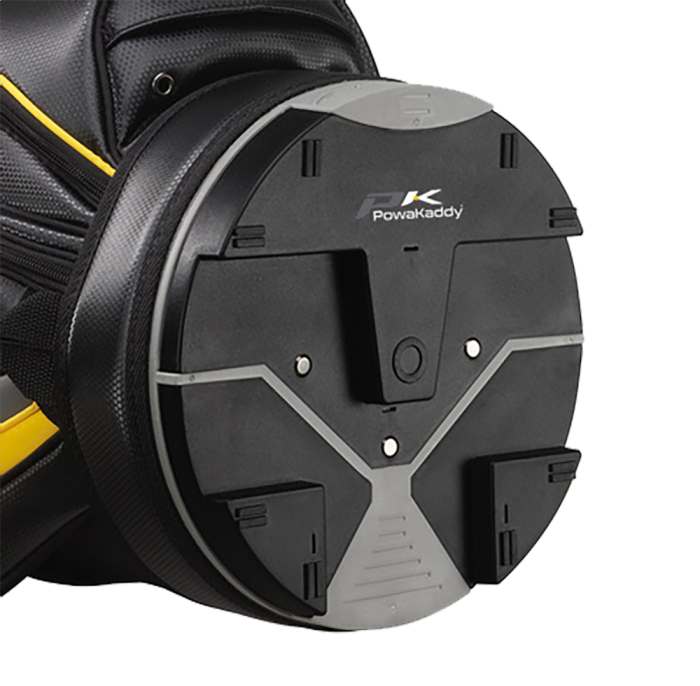 PowaKaddy Dri-Tech Golf Cart Bag - Black/Gun Metal/Yellow