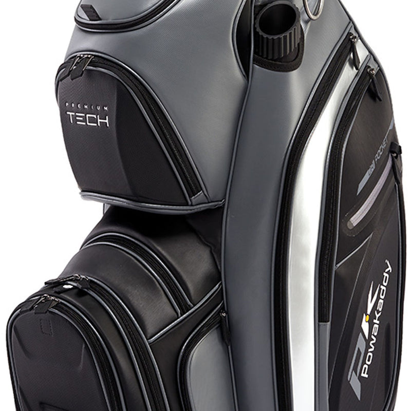 PowaKaddy Premium-Tech Cart Bag - Gun Metal/Black/Silver