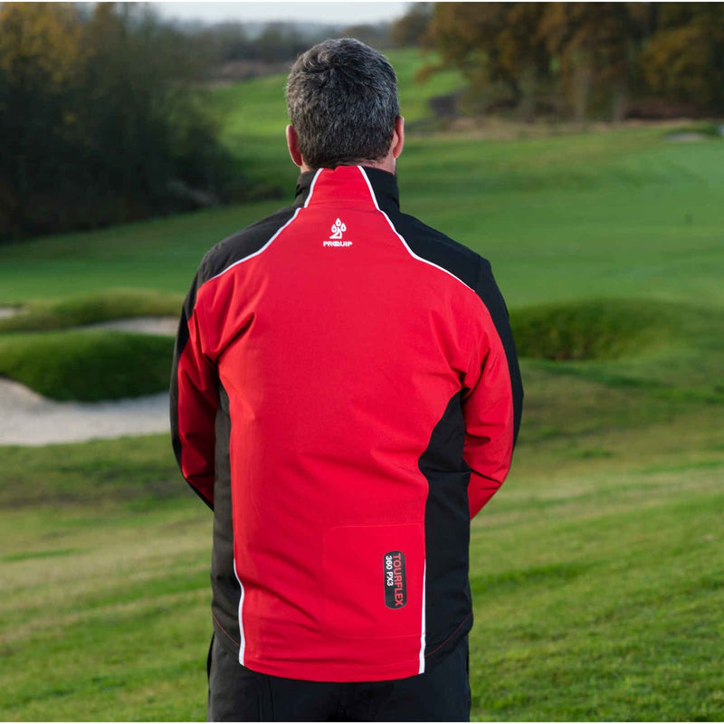 ProQuip TourFlex 360 PX3 Waterproof Golf Jacket - Red/Black