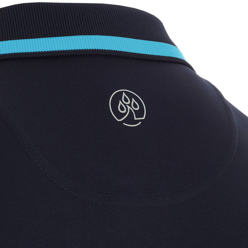 ProQuip Sub7 Plain Polo Shirt - Navy/Azure