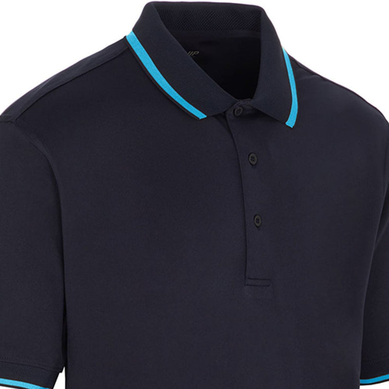 ProQuip Sub7 Plain Polo Shirt - Navy/Azure