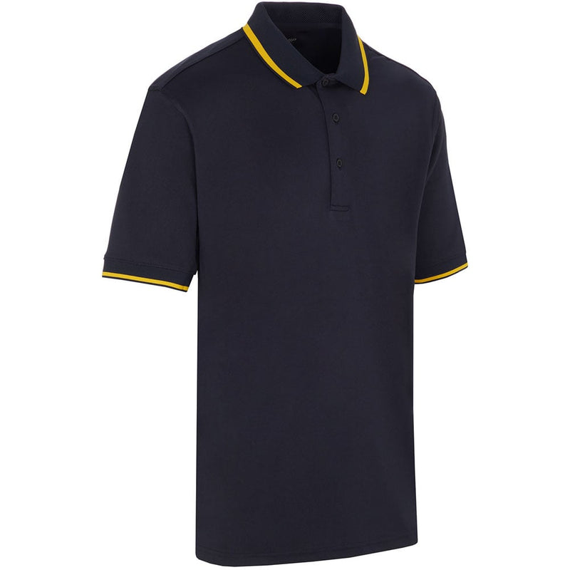 ProQuip Sub7 Plain Polo Shirt - Navy/Gold