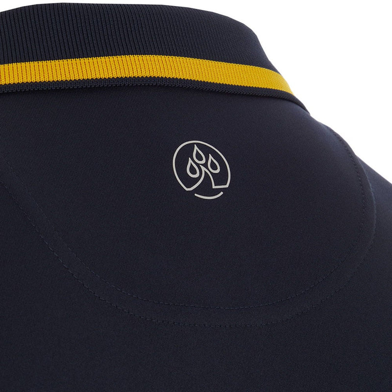 ProQuip Sub7 Plain Polo Shirt - Navy/Gold