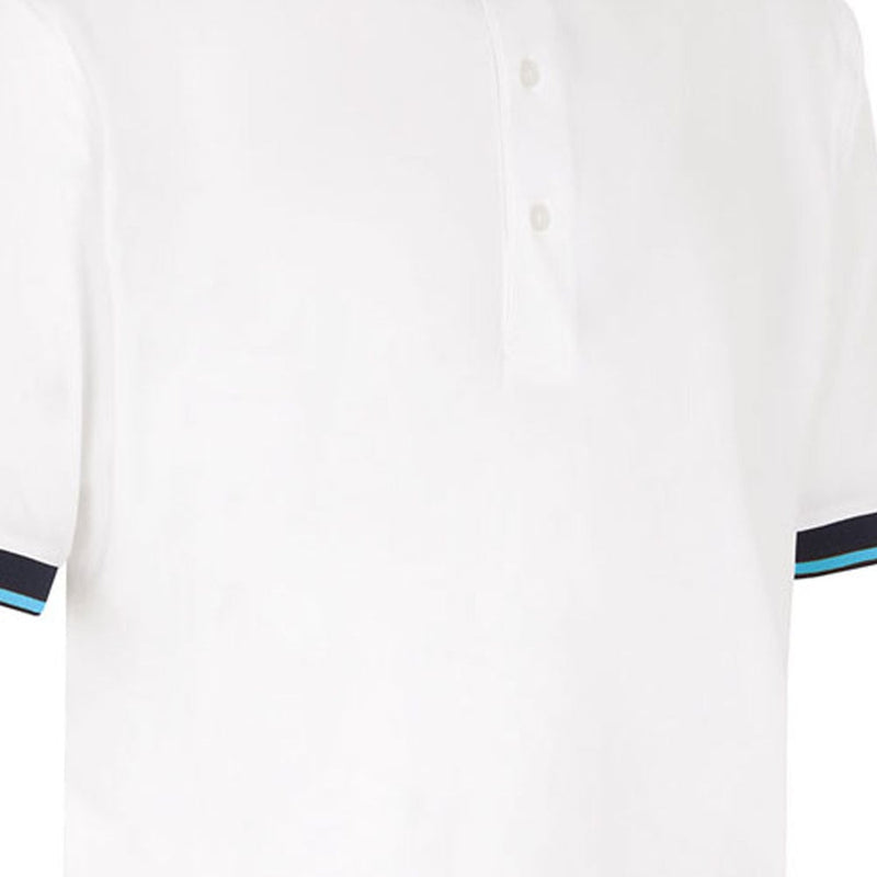 ProQuip Sub7 Plain Polo Shirt - White/Azure