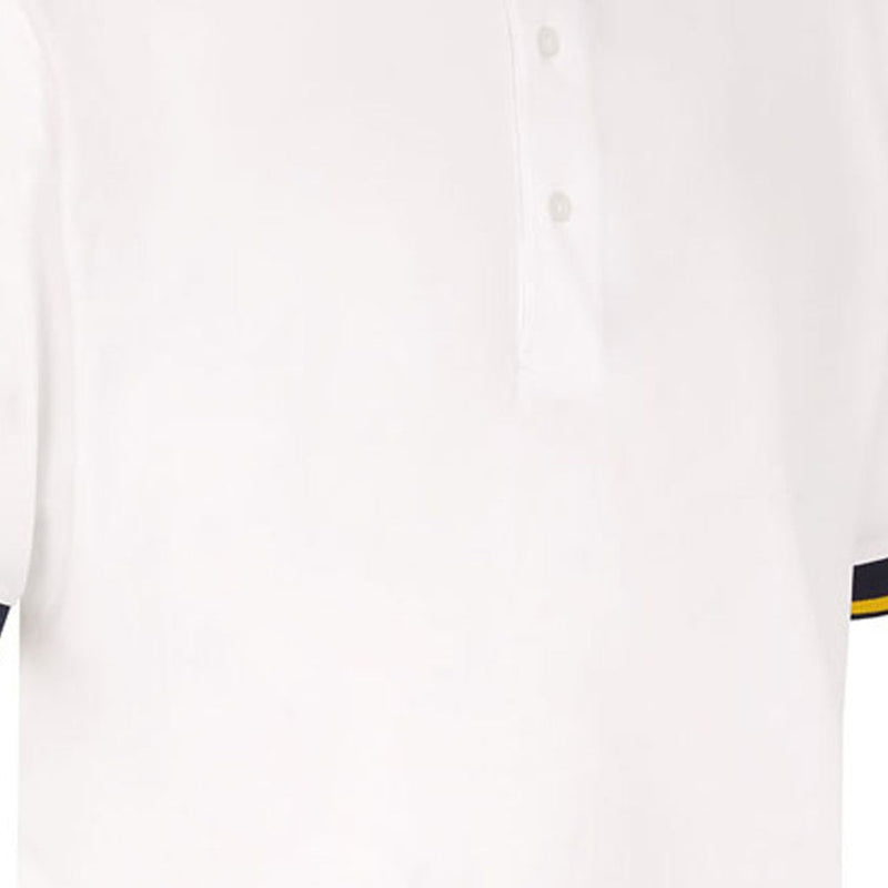 ProQuip Sub7 Plain Polo Shirt - White/Gold