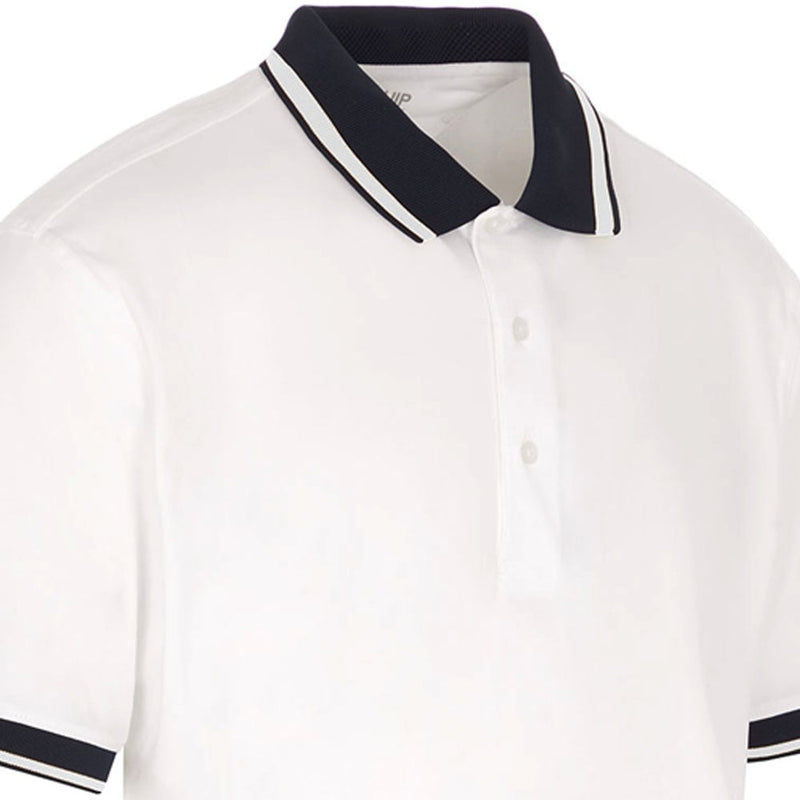 ProQuip Sub7 Plain Polo Shirt - White/White