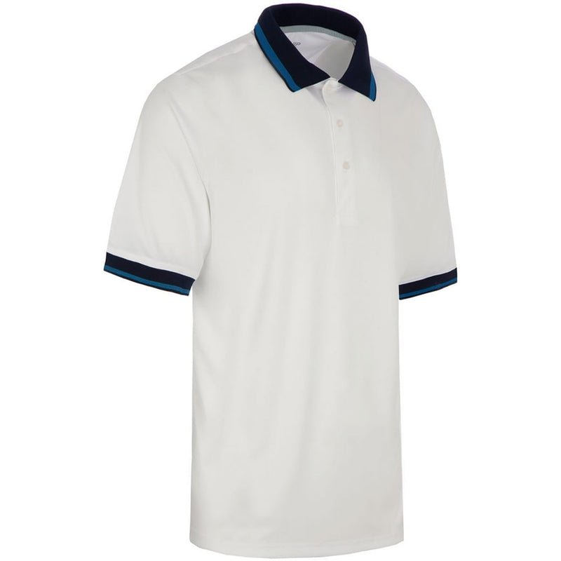 ProQuip Sub7 Plain Polo Shirt - White/Royal