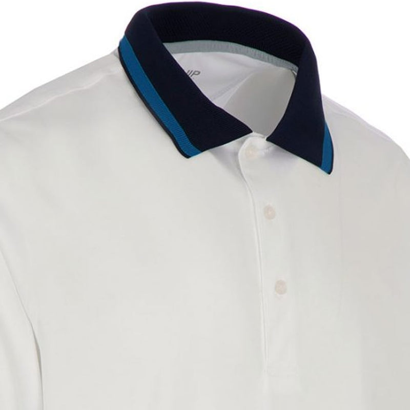 ProQuip Sub7 Plain Polo Shirt - White/Royal