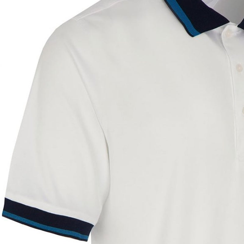 ProQuip Sub7 Plain Polo Shirt - White/Royal