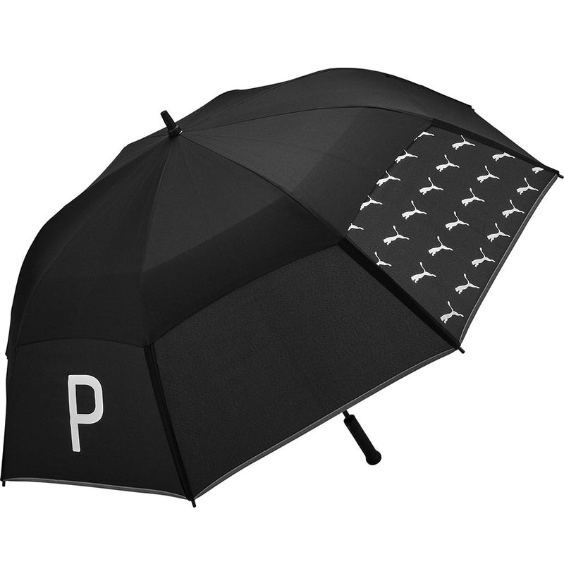 Puma Double Canopy Umbrella - Black/Bright White