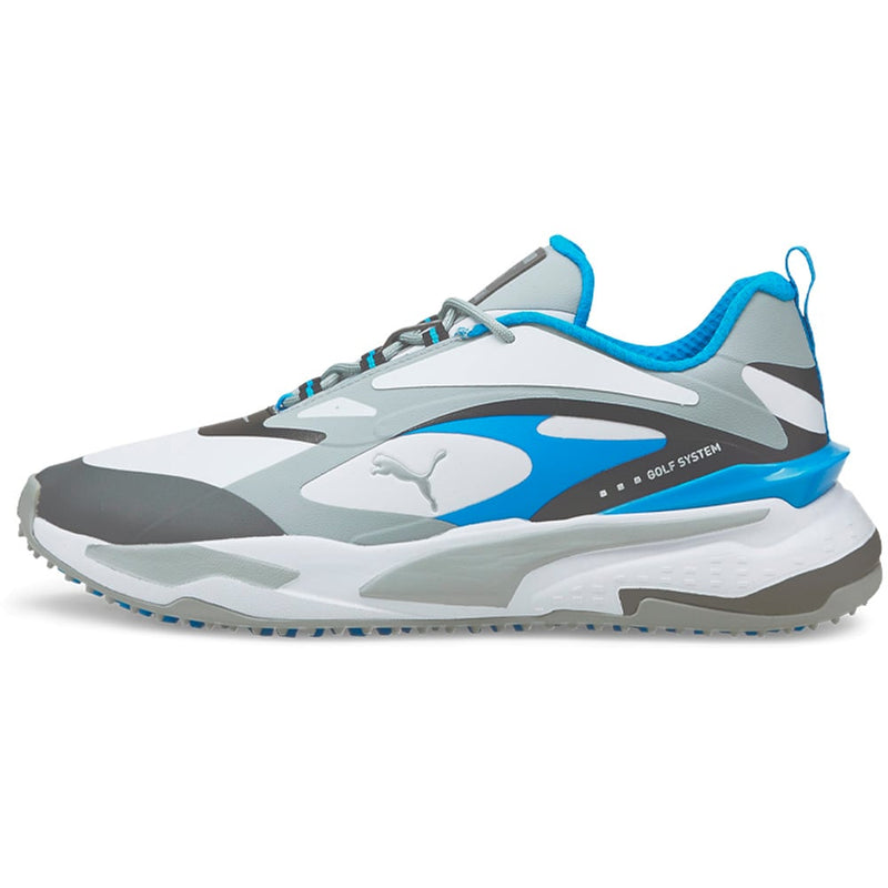 Puma GS-Fast Spikeless Waterproof Shoes - White/Quarry/Ocean Dive