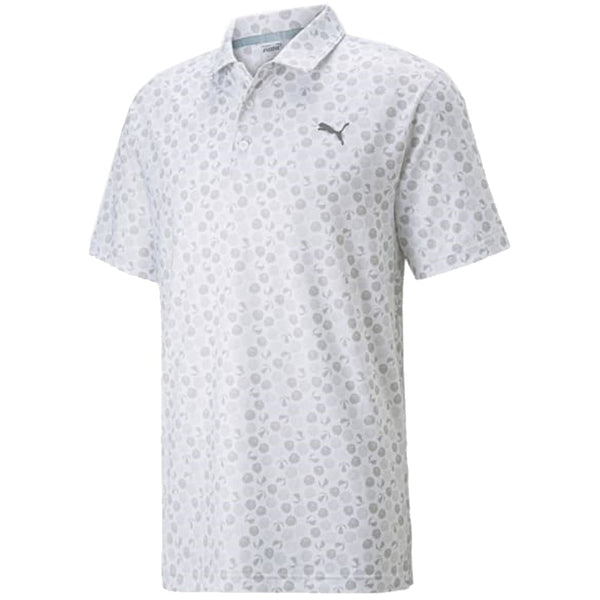 Puma MATTR Beach Trip Polo Shirt - Bright White/Quiet Shade