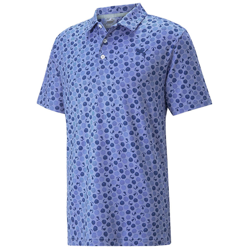 Puma MATTR Beach Trip Polo Shirt - Lavendar Pop/Blazing Blue