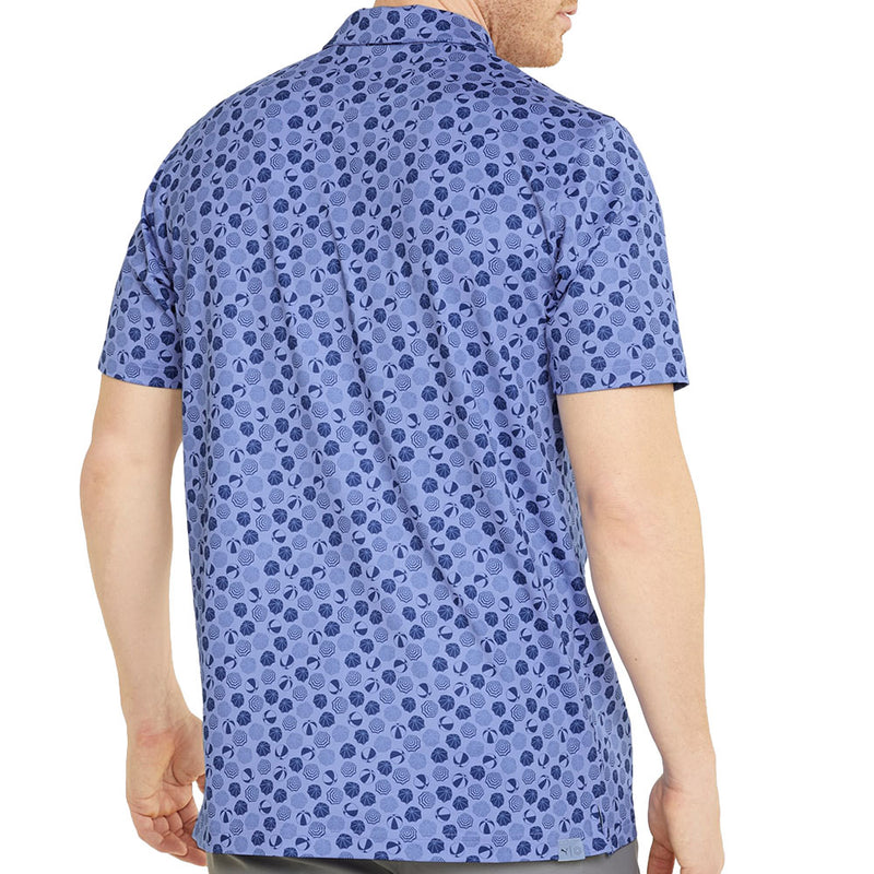 Puma MATTR Beach Trip Polo Shirt - Lavendar Pop/Blazing Blue