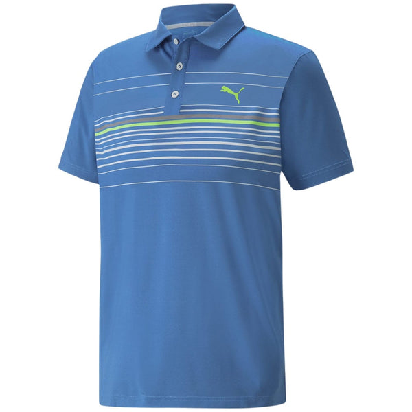 Puma MATTR Canyon Polo Shirt - Bright Cobalt/Greenery