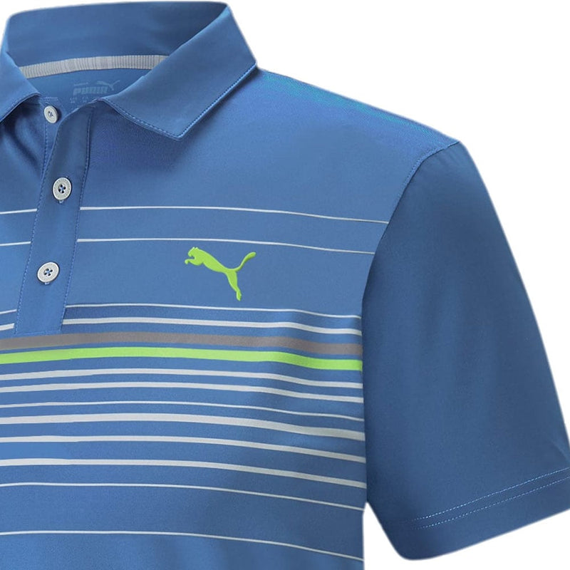 Puma MATTR Canyon Polo Shirt - Bright Cobalt/Greenery