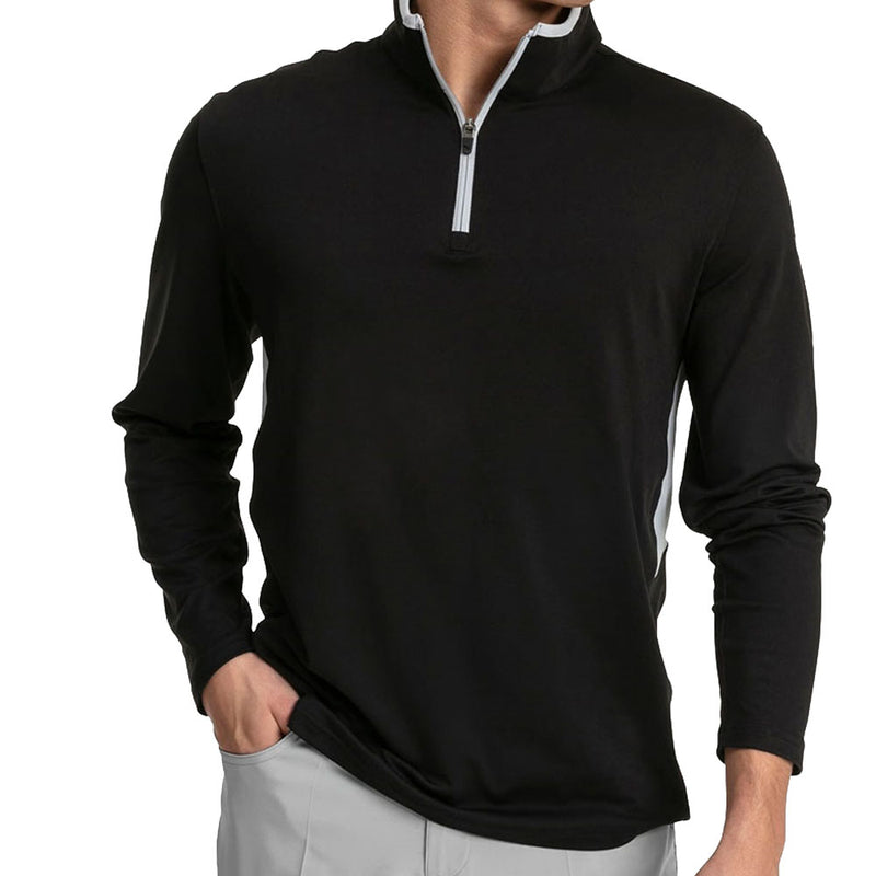 Puma Rotation 1/4 Zip Pullover - Black