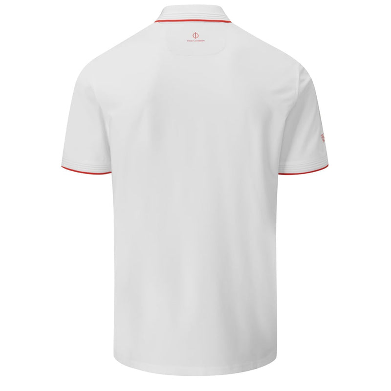 Oscar Jacobson Brandon Polo Shirt - White/Fiesta