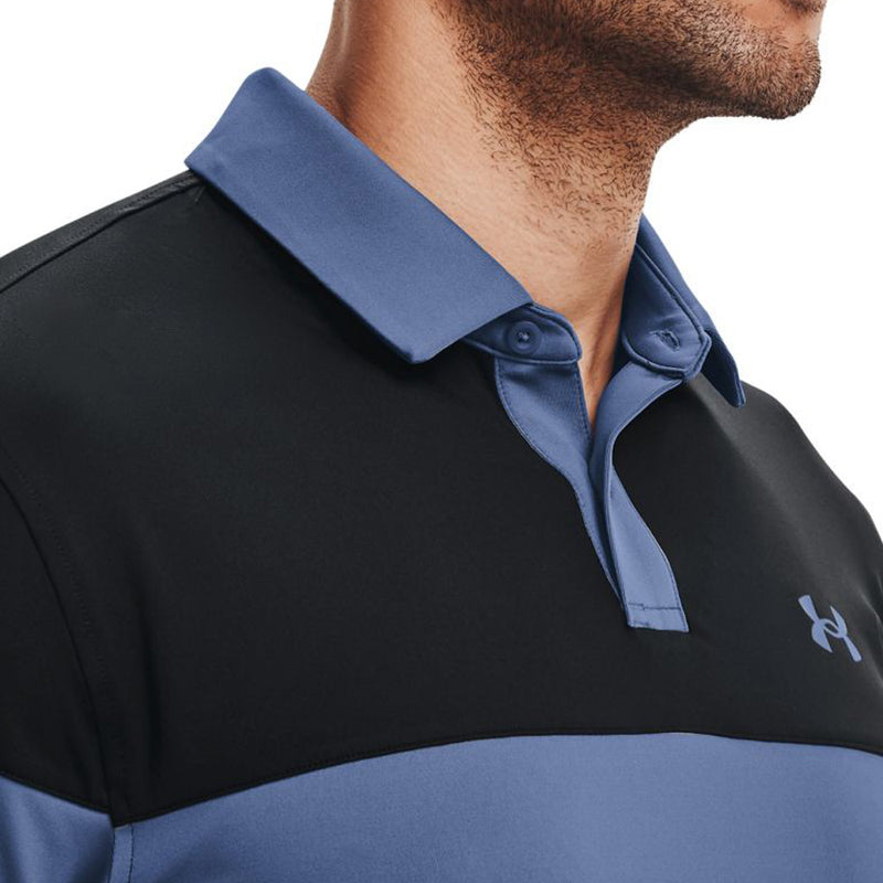 Under Armour T2G Blocked Polo - Mineral Blue/Black