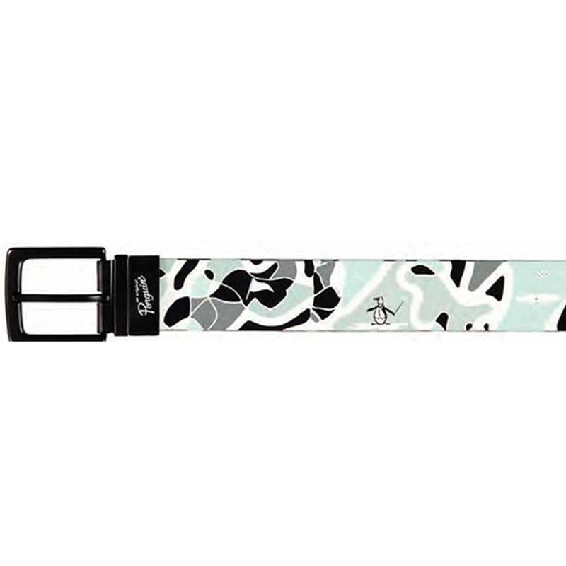 Original Penguin Reversible Leather Camo Printed Belt - Caviar