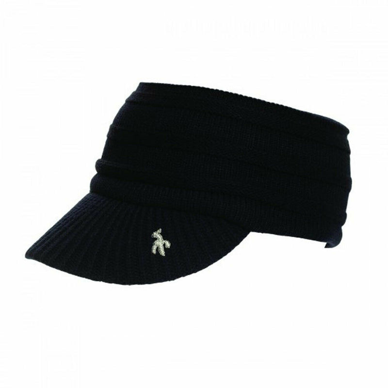 Green Lamb Hillary Knit Visor - Black