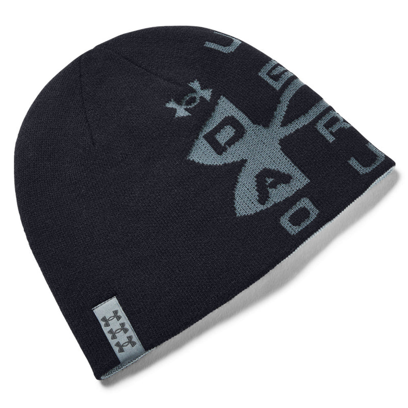 Under Armour Billboard Reversible Beanie - Black/Steel Medium Heather/Pitch Grey