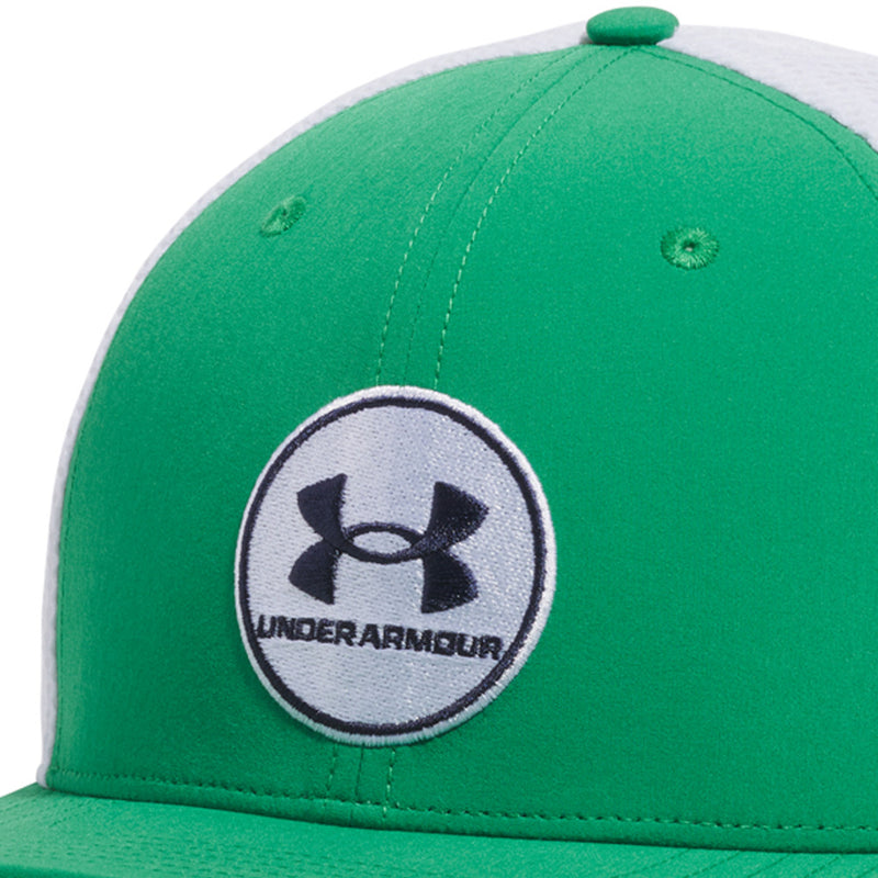 Under Armour Iso-chill Drive Low Stretch Fit Cap - Green/Midnight Navy