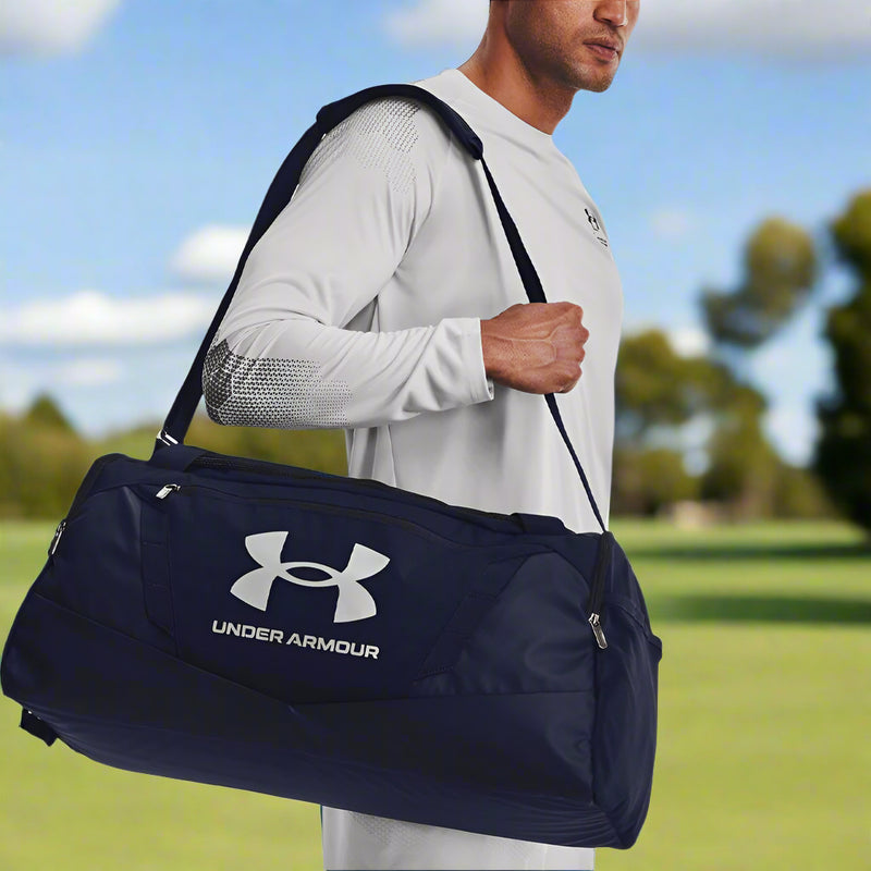 Under Armour Undeniable 5.0 Medium Duffle Bag - Midnight Navy/Midnight Navy/Metallic Silver