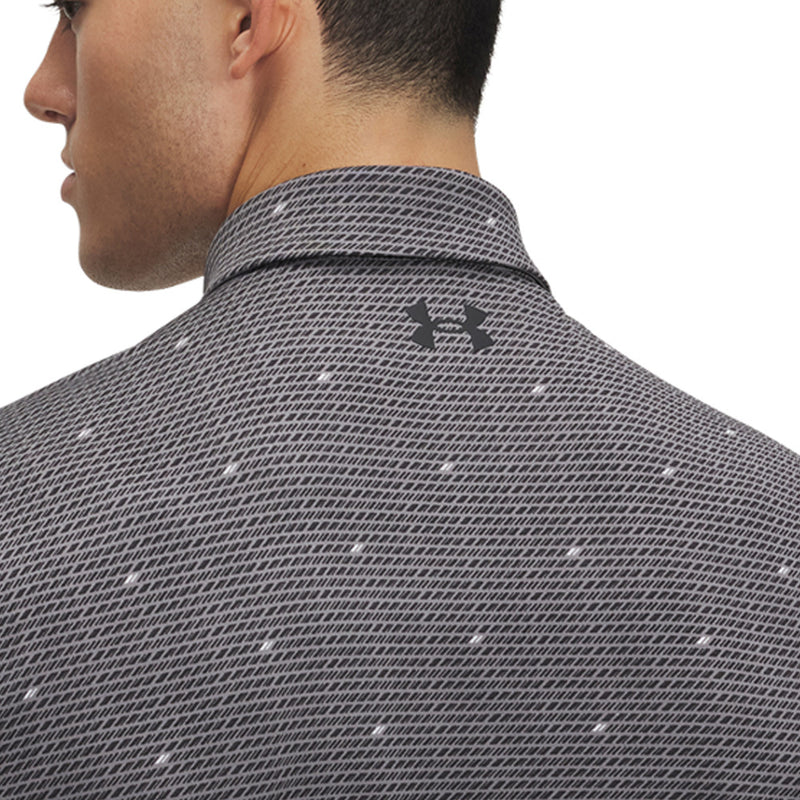 Under Armour Playoff 3.0 Printed Polo Shirt - Castlerock/Black