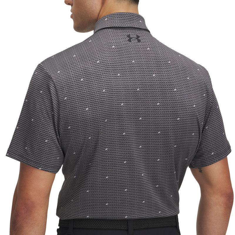 Under Armour Playoff 3.0 Printed Polo Shirt - Castlerock/Black