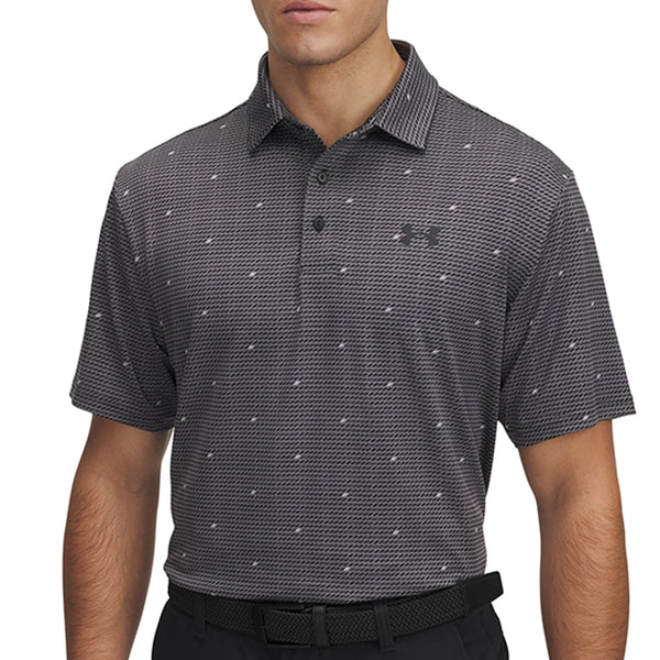 Under Armour Playoff 3.0 Printed Polo Shirt - Castlerock/Black