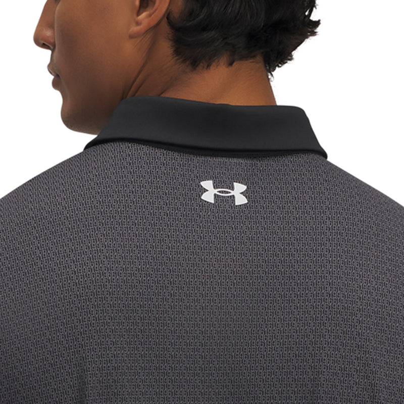 Under Armour Tee To Green Printed Polo Shirts - Black/Halo Gray