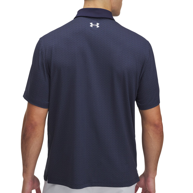 Under Armour Tee To Green Printed Polo Shirts - Midnight Navy/Halo Gray