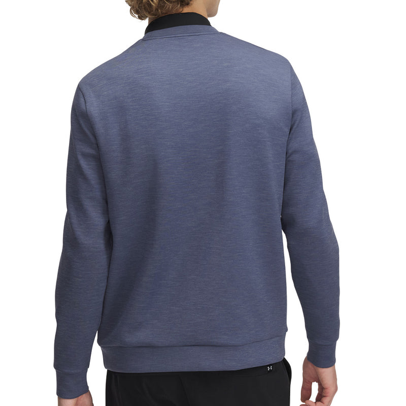 Under Armour Drive Midlayer Crewneck Pullover - Downpour Grey/Gravel/Downpour Grey