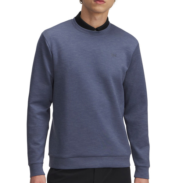 Under Armour Drive Midlayer Crewneck Pullover - Downpour Grey/Gravel/Downpour Grey