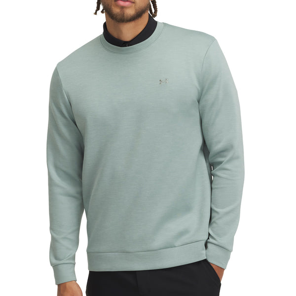 Under Armour Drive Midlayer Crewneck Pullover - Silica Green/Hydro Green/Silica Green