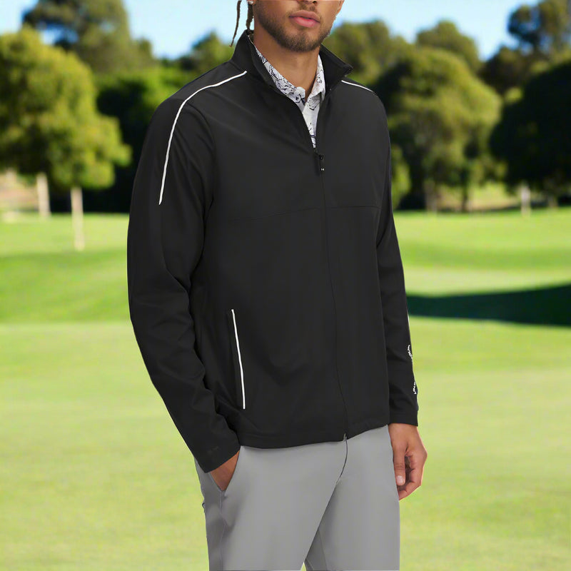 Under Armour Drive Wind Full Zip Pullover - Black/White