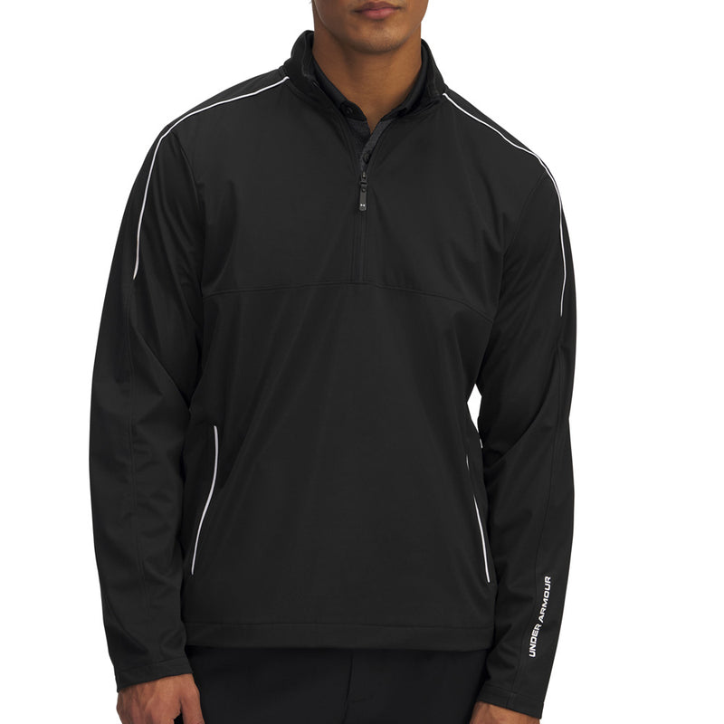 Under Armour Drive Wind Half Zip Pullover - Black/White