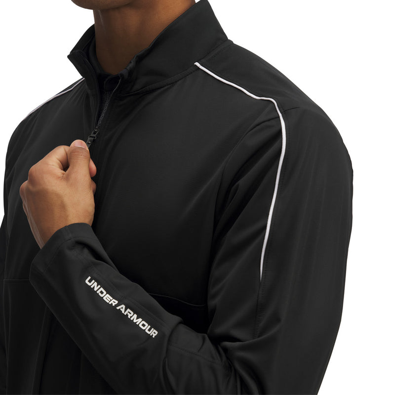 Under Armour Drive Wind Half Zip Pullover - Black/White