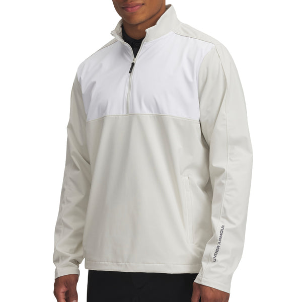 Under Armour Drive Wind Half Zip Pullover - Summit White/White/Castlerock