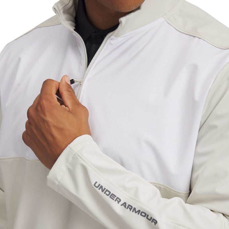 Under Armour Drive Wind Half Zip Pullover - Summit White/White/Castlerock