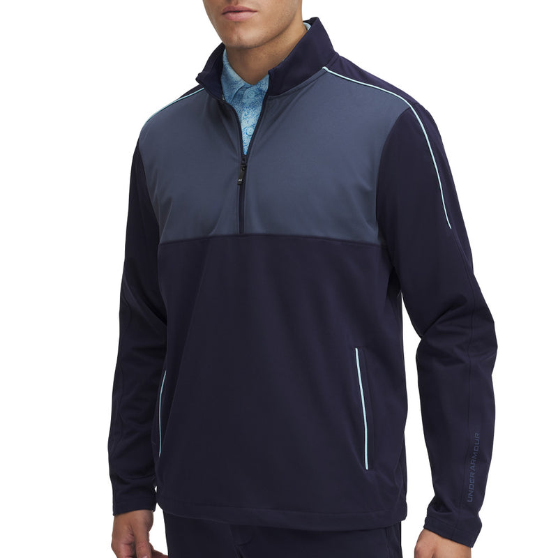 Under Armour Drive Wind Half Zip Pullover - Midnight Navy/Downpour Grey/Downpour Grey