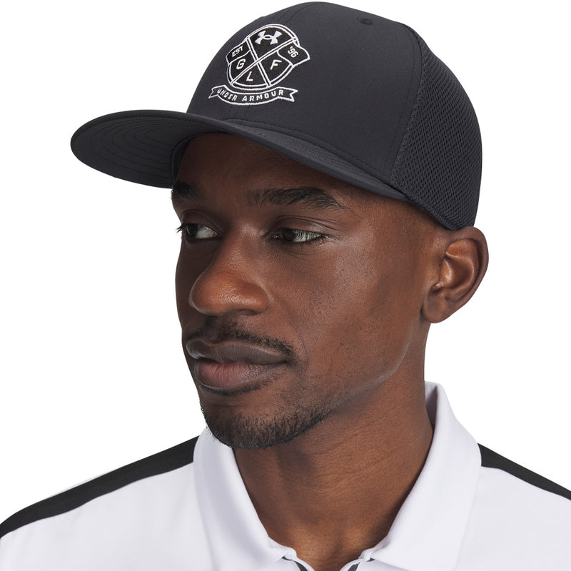 Under Armour Iso-chill Drive Low Stretch Fit Cap - Black/White