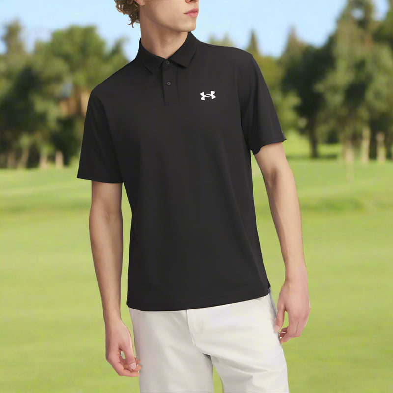 Under Armour T2G Pique Polo Shirt - Black/White