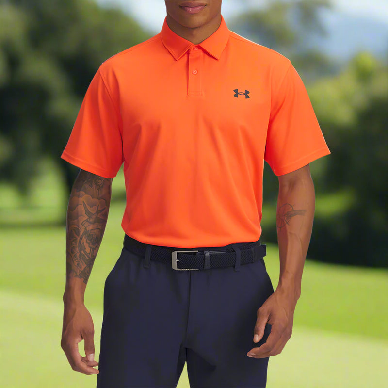 Under Armour T2G Pique Polo Shirt - Fire/Black