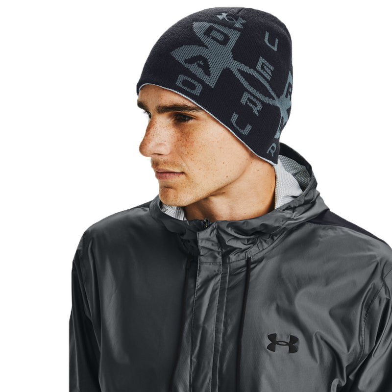 Under Armour Billboard Reversible Beanie - Black/Steel Medium Heather/Pitch Grey