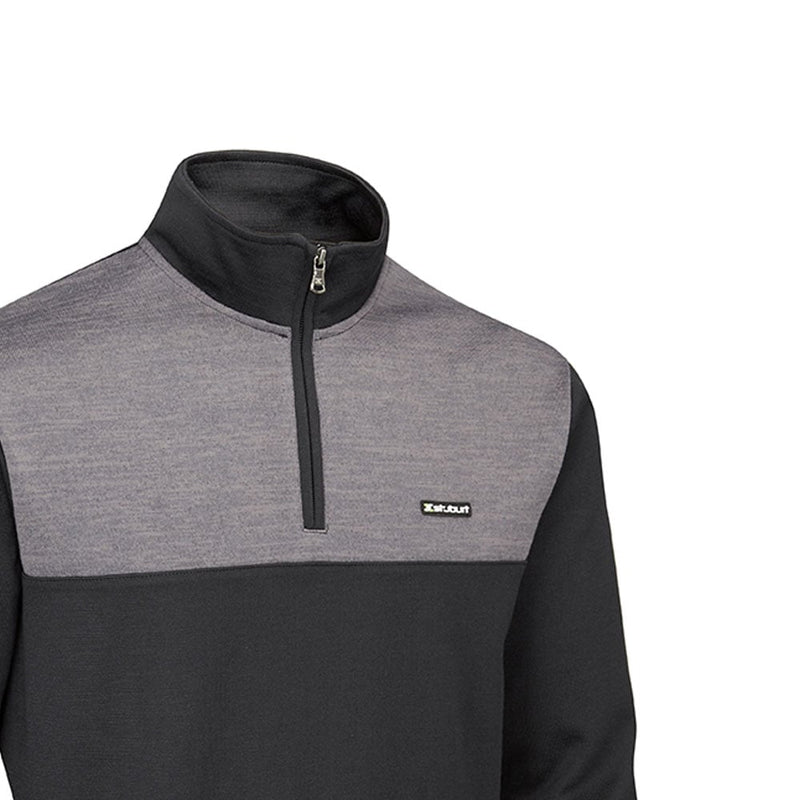 Stuburt Pro-Sport Zip Neck Performance Sweater - Black